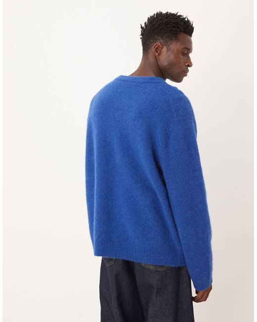 ARKET Blue Alpaca Wool Blend Jumper for men