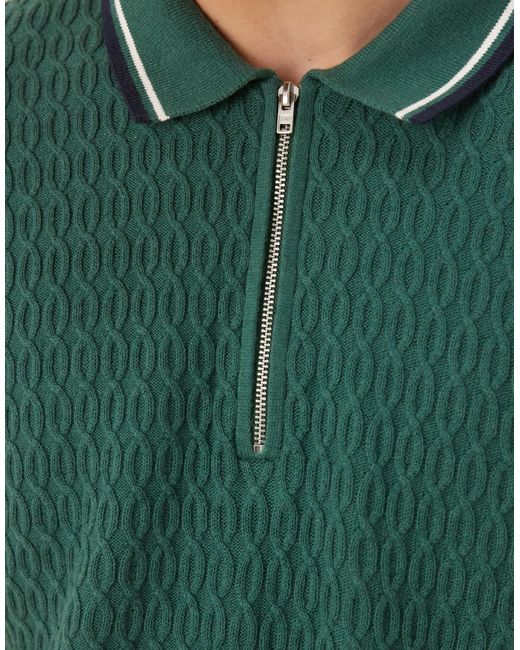 Abercrombie & Fitch – strickoberteil in Green für Herren