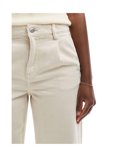 Mango Natural Relaxed Straight Leg Jeans
