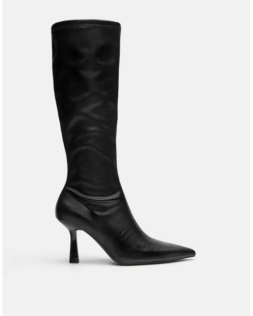Pull&Bear Black – stiefel