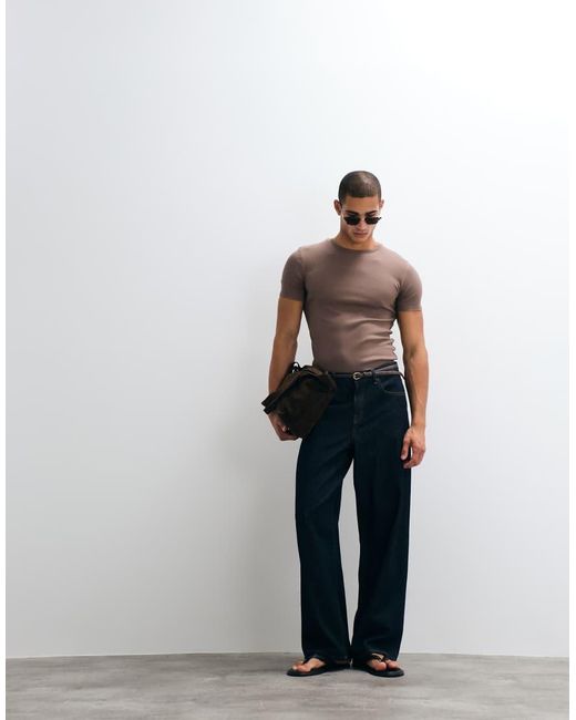 ASOS Basic in het Brown voor heren