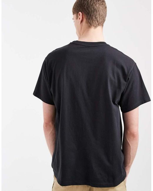 Levi's Black Central Batwing Badge Logo Vintage T-shirt for men