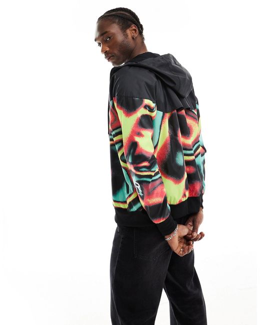 Nike Multicolor Track Jacket With Swirl Print for men