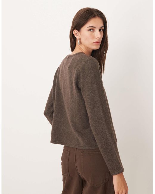 Jdy Gray Single Button Cardigan
