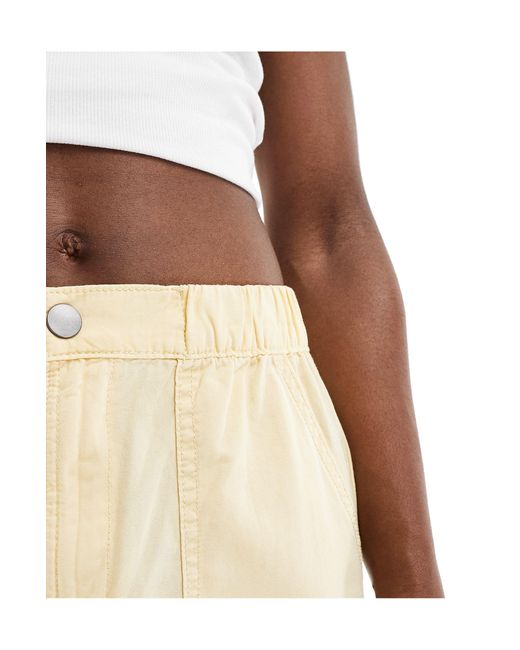 Pimkie Natural Straight Leg Cargo Pocket Detail Trousers