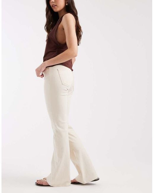 ONLY White Blush Flare Jeans