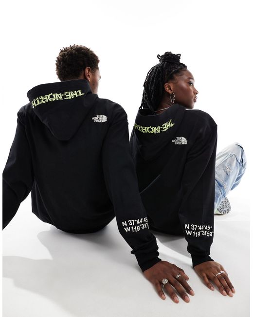 The North Face Black Nse Graphic Logo Hoodie