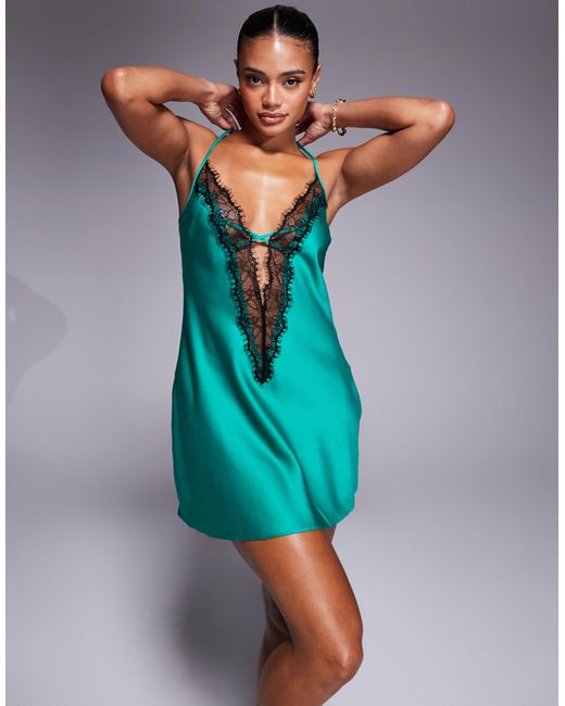Ann Summers Blue – cherryann – satin-nachthemd