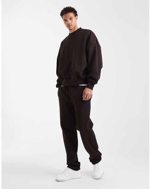 ASOS Black Premium Heavyweight Extreme Oversized Sweatshirt for men