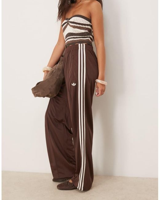 Adidas Originals Brown Firebird Loose Track Pants