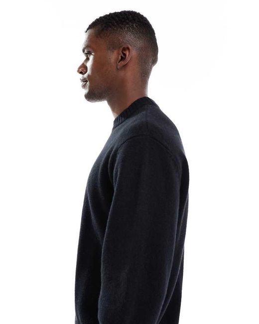 Jack & Jones Blue Oversize Thick Crew Neck Jumper for men