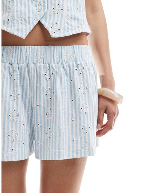 ASOS White Broderie Short