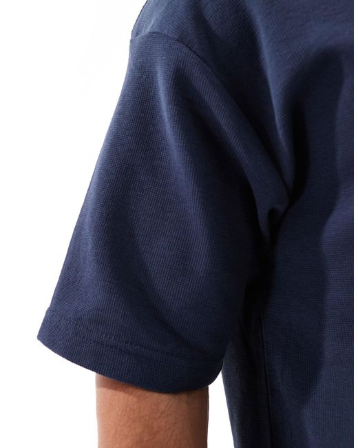 T-shirt oversize à col montant Brave Soul pour homme en coloris Blue