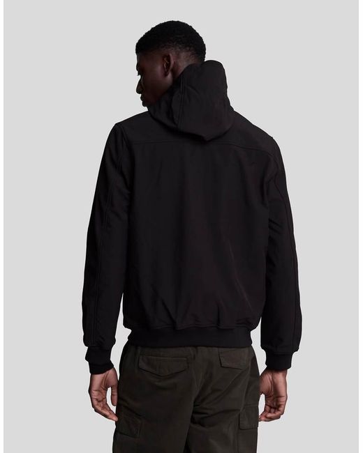 Lyle & Scott Blue Fleeceback Softshell Jacket for men