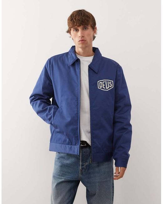 Deus Ex Machina Blue Workwear 2.0 Jacket for men