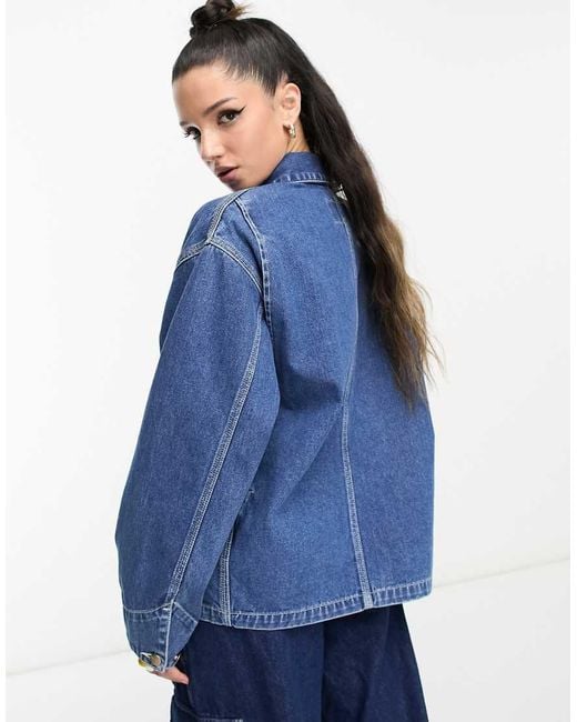Chaqueta Vaquera Con Lavado Michigan Og De Carhartt de color Blue