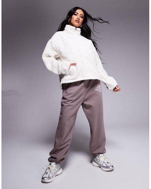 The North Face White Cabin Fleece Full Zip Jacket