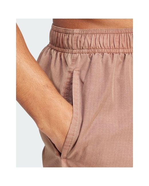 Cix - pantaloncini da bagno marrone slavato di Adidas Originals in Natural da Uomo