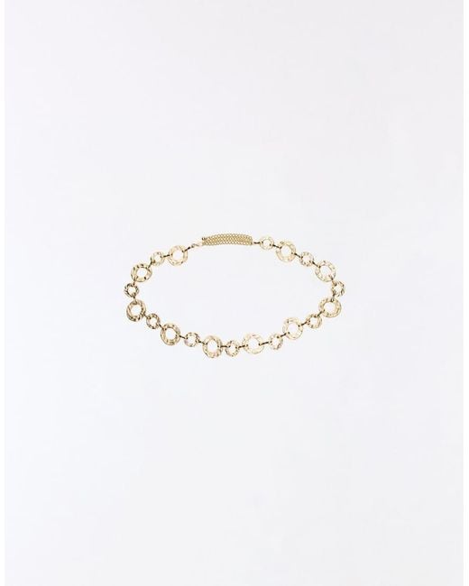 Bershka White Hammered Chain