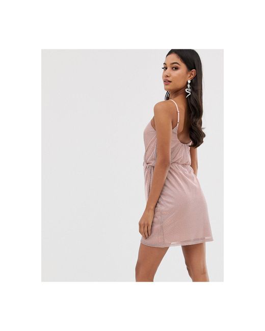 asos pink wrap dress