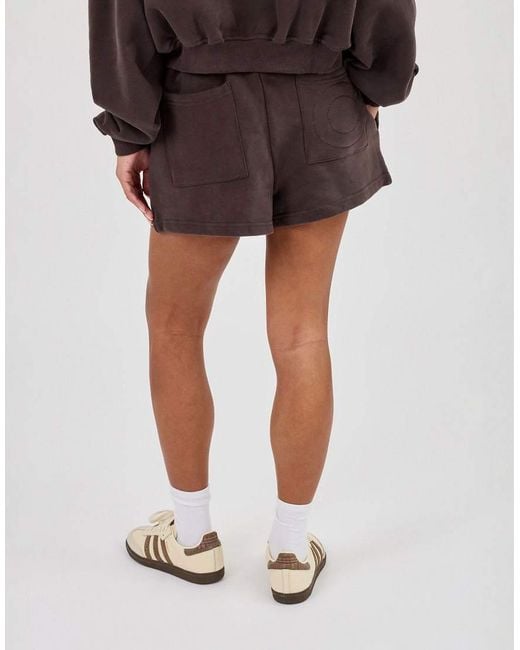 CERNUCCI Brown Embroidered Shorts