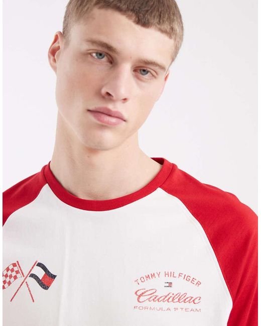 Tommy Hilfiger Red X Cadillac F1 Speedometer T-Shirt for men