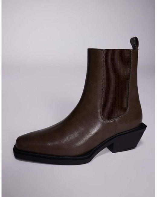 ASOS Brown Chelsea Boots for men