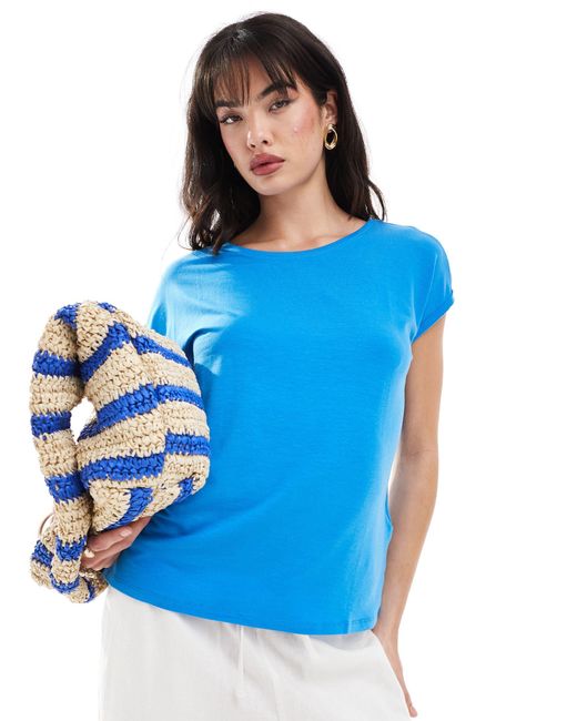 T-shirt à col rond - mer Vero Moda en coloris Blue