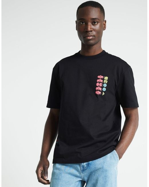 River Island Gray Regular Fit Graphic Print T-shirt for men