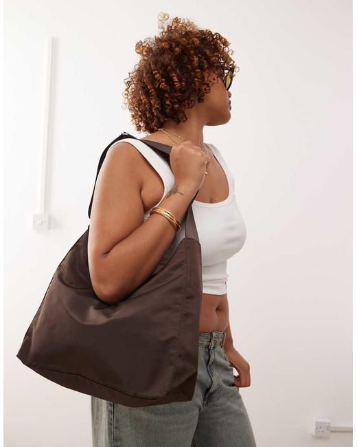 Borsa A Tracolla di Weekday in Brown