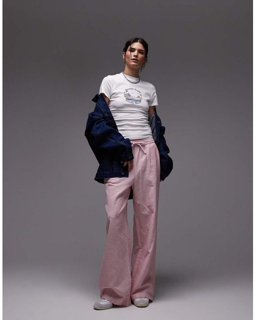 Camiseta Blanca Con Estampado Gráfico "Romantic Tropics" De -Blanco Tommy Hilfiger de color White