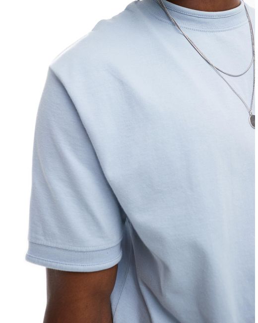 ASOS – locker geschnittenes t-shirt in Blue für Herren