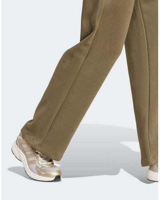 Adidas Originals Brown Essentials Small Logo Feel Cozy Open-hem Pants