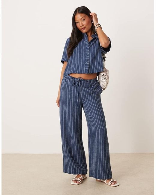 JDY Petite Blue Lightweight Boxy Shirt Co-ord