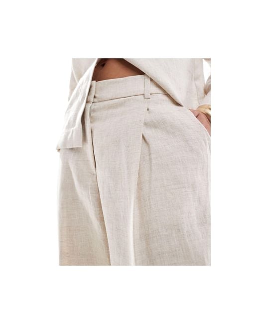 Mango White Linen Co-ord Trousers