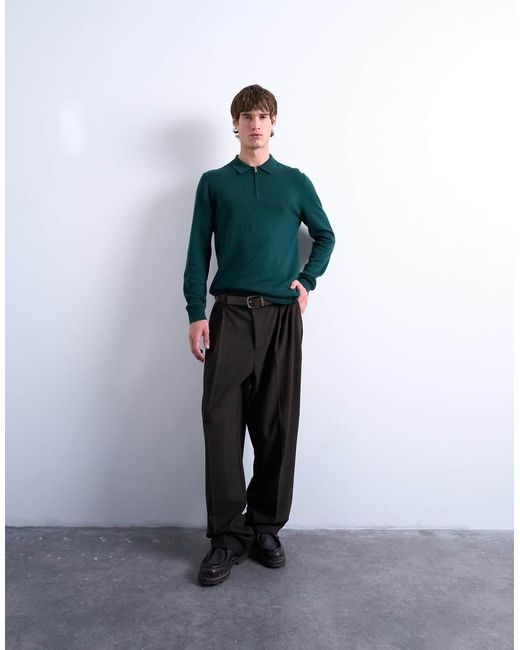 Polo Basic di Topman in Green da Uomo