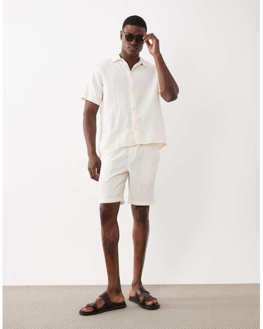 Jack & Jones Natural Textured Shorts for men