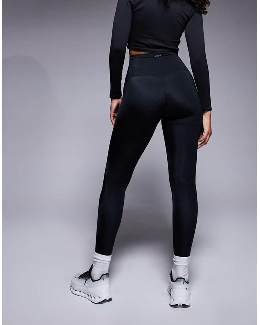 4505 Blue Hourglass Icon Active Bum Sculpt High Waist Gym legging With Inner Pocket
