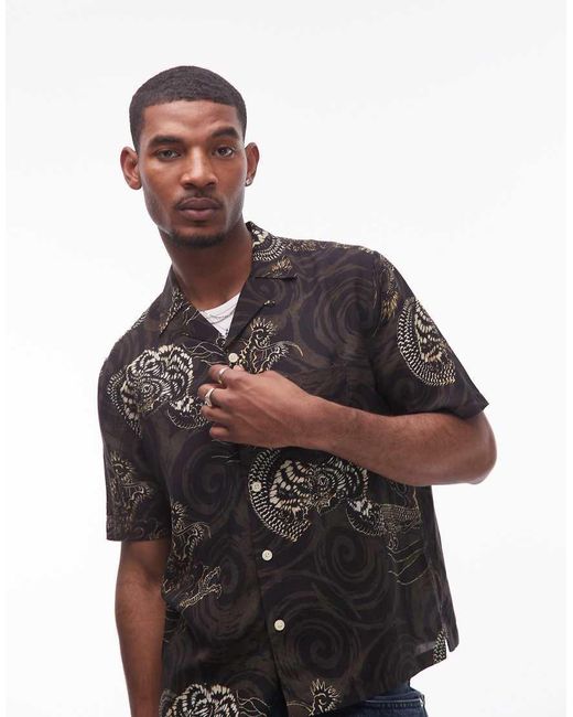 AllSaints Gray Sidewinder Shirt for men