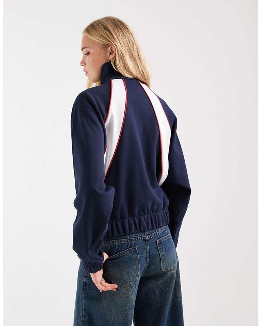 ASOS Blue Sporty Track Top