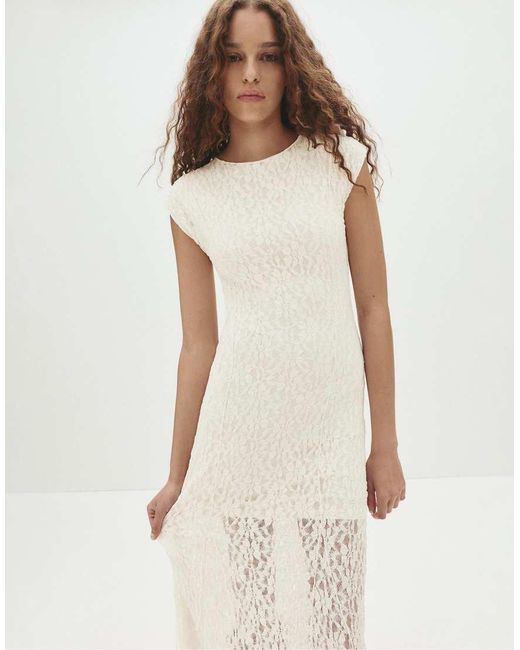 Vestito Midi di Pull&Bear in Natural