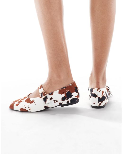 SEQWL White Iris High Vamp Ballet Flats