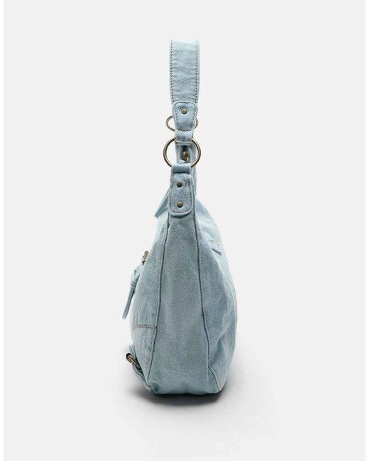 Pull&Bear Blue – jeans-schultertasche