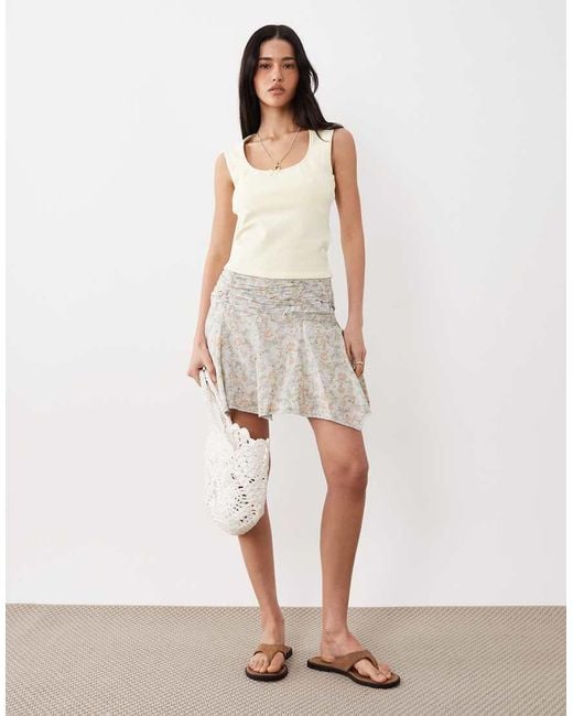 Cotton On Multicolor Boho Hanky Hem Mini Skirt