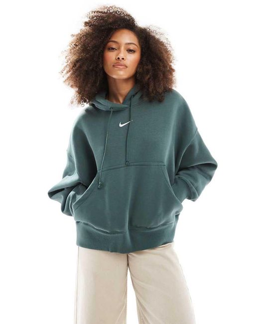 Nike Blue Phoenix Fleece Oversized Hoodie