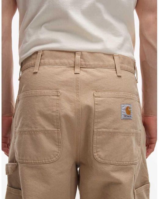 Carhartt Blue Double Knee Relaxed Straight Fit Jeans for men