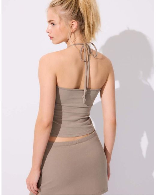 Stradivarius Gray Mini Skort
