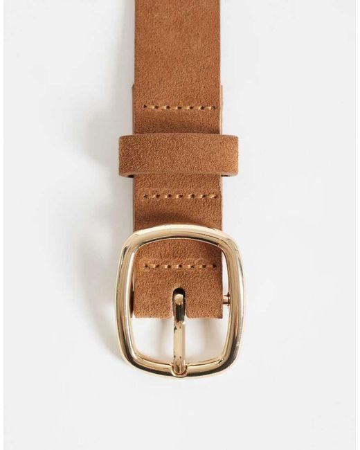 New Look Brown Suede Belt