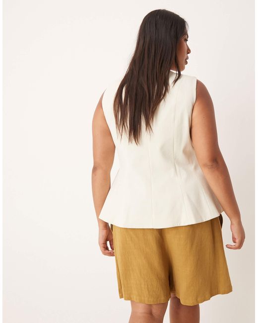 ASOS Natural Asos design – elegante weste