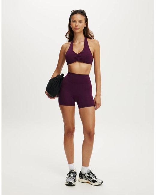Cotton On Purple Ultra Soft Invisible Scrunch Shortie Short